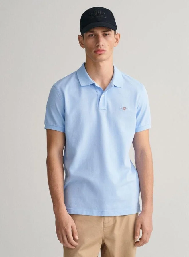 غانت قميص بولو بيكيه سليم فيت شيلد من جانت